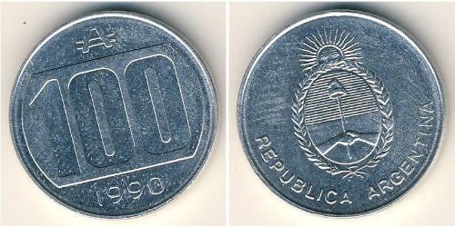 100 Austral Argentinien (1861 - ) Aluminium 