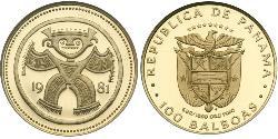 100 Balboa Panama Gold 