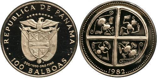 100 Balboa Panama Or 