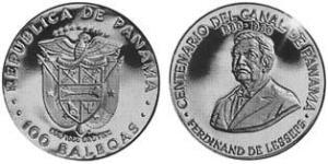 100 Balboa Panamá Oro 