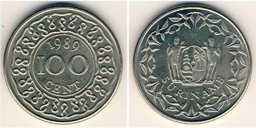 100 Cent Suriname (1975 - ) Rame/Nichel 