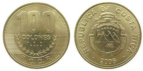100 Colon Costa Rica (1821 - ) Bronzo 
