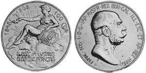 100 Corona Austria-Hungary (1867-1918) Gold Franz Joseph I (1830 - 1916)