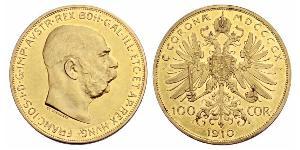 100 Corona Österreich-Ungarn (1867-1918) Gold Franz Joseph I (1830 - 1916)