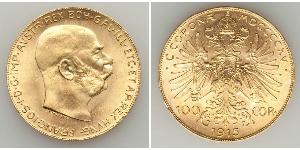 100 Corona Österreich-Ungarn (1867-1918) Gold Franz Joseph I (1830 - 1916)