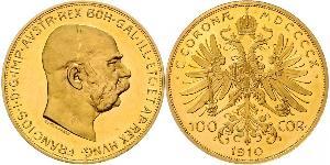 100 Corona Österreich-Ungarn (1867-1918) Gold Franz Joseph I (1830 - 1916)