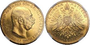 100 Corona Österreich-Ungarn (1867-1918) Gold Franz Joseph I (1830 - 1916)