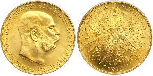 100 Corona Österreich-Ungarn (1867-1918) Gold Franz Joseph I (1830 - 1916)
