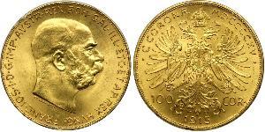 100 Corona Österreich-Ungarn (1867-1918) Gold Franz Joseph I (1830 - 1916)