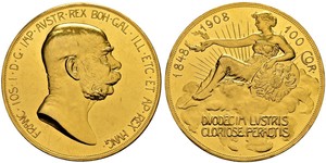 100 Corona Autriche-Hongrie (1867-1918) Or Franz Joseph I (1830 - 1916)