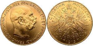 100 Corona Autriche-Hongrie (1867-1918) Or Franz Joseph I (1830 - 1916)