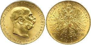100 Corona Impero austro-ungarico (1867-1918) Oro Franz Joseph I (1830 - 1916)