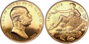 100 Corona Impero austro-ungarico (1867-1918) Oro Franz Joseph I (1830 - 1916)