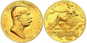 100 Corona Impero austro-ungarico (1867-1918) Oro Franz Joseph I (1830 - 1916)