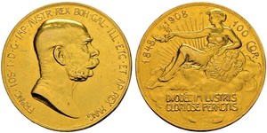 100 Corona Австро-Венгрия (1867-1918) Золото Франц Иосиф I (1830 - 1916)