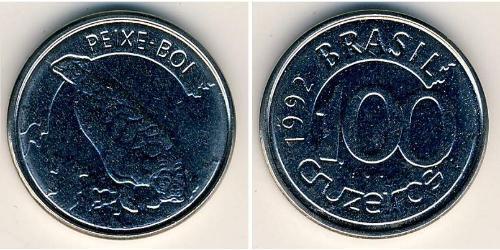 100 Cruzeiro Brasile Acciaio 