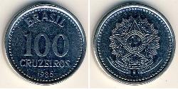 100 Cruzeiro Brésil Acier 