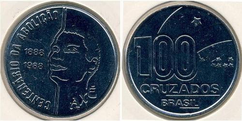 100 Cruzeiro Brasil Níquel 