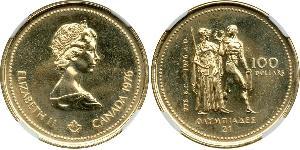 100 Dollar Kanada Gold Elizabeth II (1926-2022)