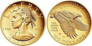 100 Dollar USA (1776 - ) Gold 