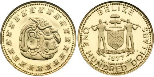 100 Dollar Belize (1981 - ) Or 