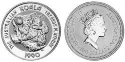 100 Dollar Australien (1939 - ) Platin Elizabeth II (1926-2022)
