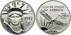 100 Dollar Vereinigten Staaten von Amerika (1776 - ) Platin 