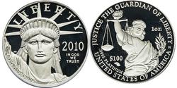 100 Dollar Vereinigten Staaten von Amerika (1776 - ) Platin 