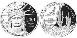 100 Dollar Vereinigten Staaten von Amerika (1776 - ) Platin 