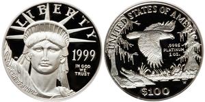 100 Dollar Vereinigten Staaten von Amerika (1776 - ) Platin 