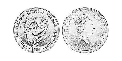 100 Dollar Australie (1939 - ) Platine Elizabeth II (1926-2022)