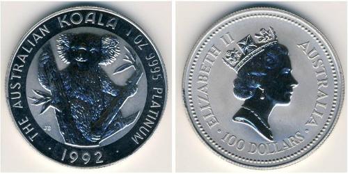 100 Dollar 澳大利亚 Platinum 