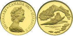 100 Dollar 加拿大 金 伊丽莎白二世 (1926-2022)
