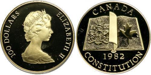 100 Dollar 加拿大 金 伊丽莎白二世 (1926-2022)
