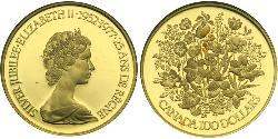 100 Dollaro Canada Oro Elisabetta II (1926-2022)