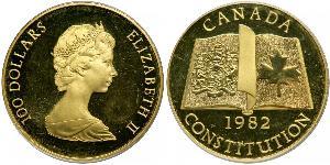 100 Dollaro Canada Oro Elisabetta II (1926-2022)