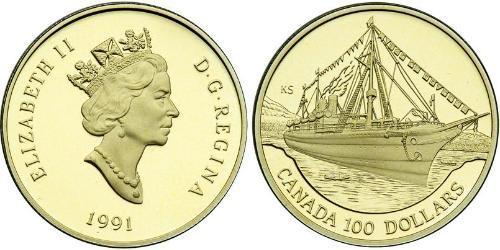 100 Dollaro Canada Oro Elisabetta II (1926-2022)