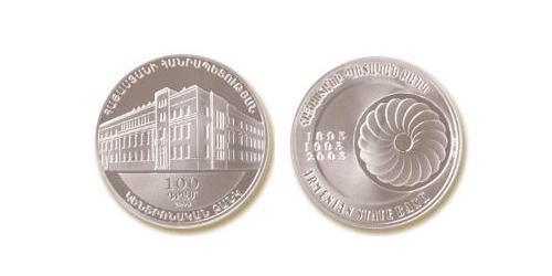 100 Dram Armenia (1991 - ) Silver 