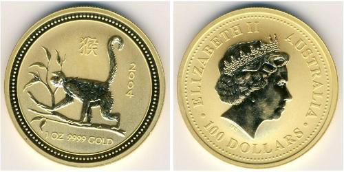 100 Dólar Australia (1939 - ) Oro 