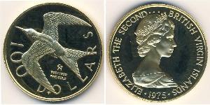 100 Dólar Islas Vírgenes Oro 