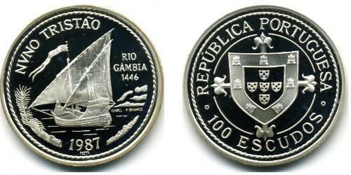 100 Escudo République portugaise (1975 - ) Argent 
