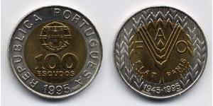 100 Escudo Portogallo (1975 - ) Bimetal 