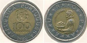 100 Escudo Portogallo (1975 - ) Bimetal 