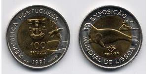 100 Escudo Portuguese Republic (1975 - ) Bimetal 