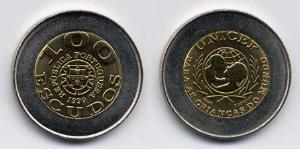 100 Escudo Republica Portuguesa (1975 - ) Bimetal 