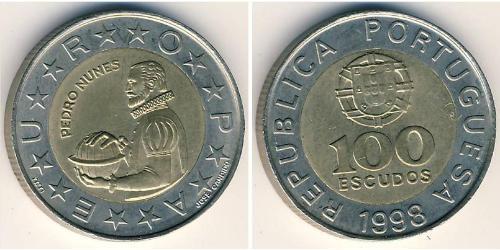 100 Escudo Republica Portuguesa (1975 - ) Bimetal 