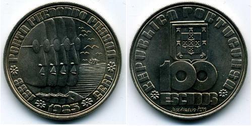 100 Escudo Republica Portuguesa (1975 - ) Kupfer/Nickel 