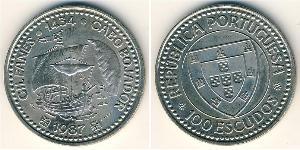 100 Escudo Republica Portuguesa (1975 - ) Níquel/Cobre 