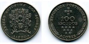 100 Escudo Azzorre Rame/Nichel 