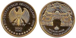 100 Euro Bundesrepublik Deutschland  (1990 - ) Gold 
